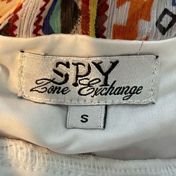 Spy Zone Exchange Mixed Print Flowy Chiffon Maxi Dress S - Picture 6 of 8